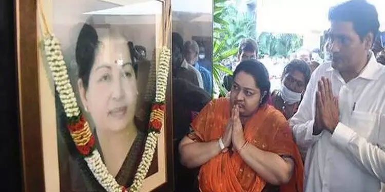 ജയലളിതയുടെ ‘വേദനിലയം’ വസതി ദീപ , ദീപക് എന്നിവർക്ക് കൈമാറി