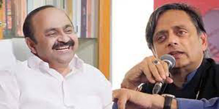 സിൽവർ ലൈനിൽ ശശി തരൂർ യു ഡിഎഫ് നിലപാടിനൊപ്പം  ;  പിന്തുണച്ച് പ്രതിപക്ഷ നേതാവ് വി ഡി സതീശൻ