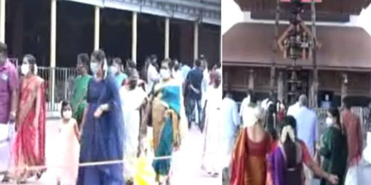 കടുത്ത നിയന്ത്രണങ്ങൾക്കിടെ ​ഗുരുവായൂർ ക്ഷേത്രത്തിൽ നടന്നത് 145 വിവാഹങ്ങള്‍