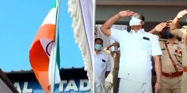 കാസർകോട്ട് ദേശീയ പതാക തലകീഴായി കെട്ടിയ സംഭവം ;  കര്‍ശന നടപടി വേണമെന്ന് ഐഎന്‍എല്‍