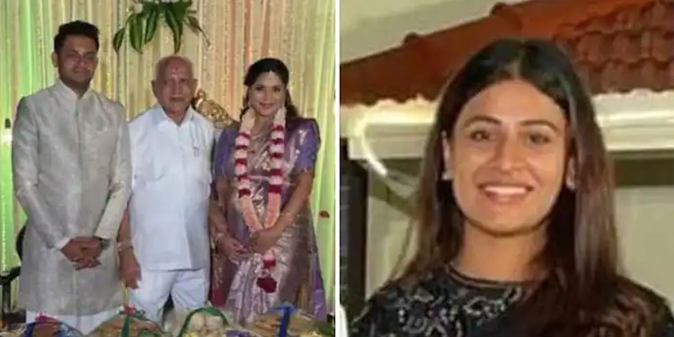 ബി എസ് യെദിയൂരപ്പയുടെ കൊച്ചുമകൾ ആത്മഹത്യ ചെയ്ത നിലയിൽ