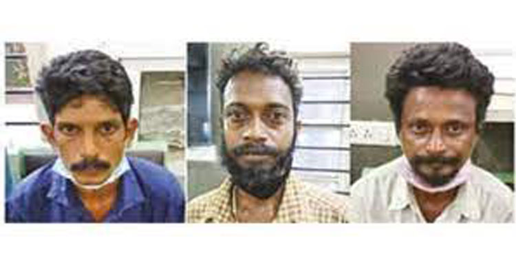 എലിവേറ്റഡ് ഹൈവേയുടെ നിര്മാണസാമഗ്രികള് മോഷ്ടിച്ചു ; കഴക്കൂട്ടത്ത് മൂന്നുപേര് പിടിയില്