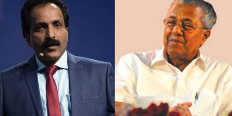 ഐഎസ്ആര്‍ ഒ ചെയര്‍മാന്‍ ഡോ. എസ് സോമനാഥിന് മുഖ്യമന്ത്രിയുടെ അഭിനന്ദനം