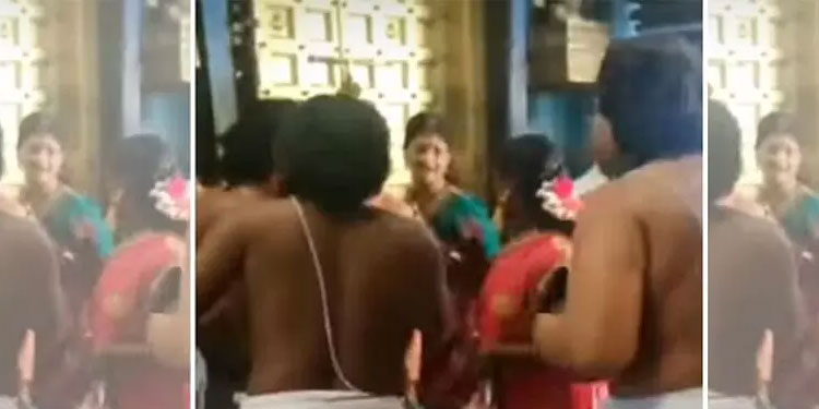 ദലിത് യുവതിയെ ക്ഷേത്രത്തിൽ നിന്ന്​ പുറത്താക്കി ;  20 പൂജാരിമാർക്കെതിരെ കേസ്​