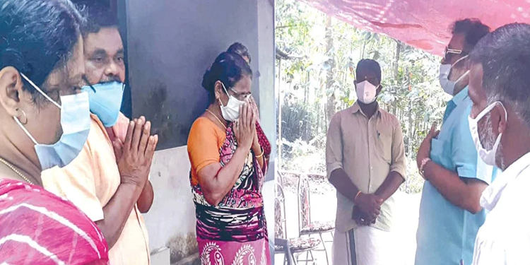 വിനീതയുടെ വീട്ടിൽ നേരിട്ടെത്തി സുരേഷ് ഗോപി എംപി ; മക്കൾക്ക് പഠനസൗകര്യമൊരുക്കും