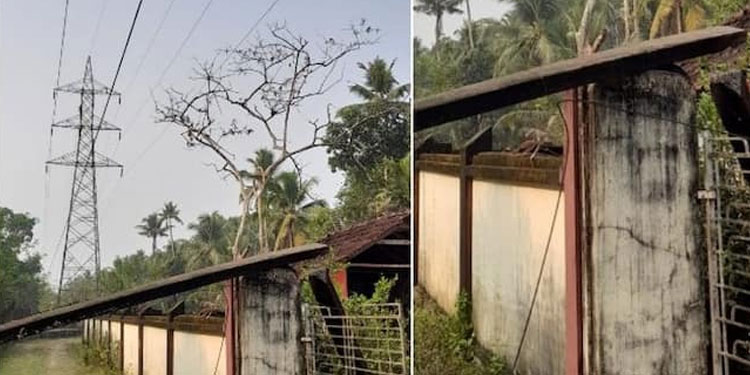 ശക്തമായ കാറ്റിലും മഴയിലും 110 കെവി ലൈൻ പൊട്ടിവീണു ; ഒഴിവായത് വൻ ദുരന്തം