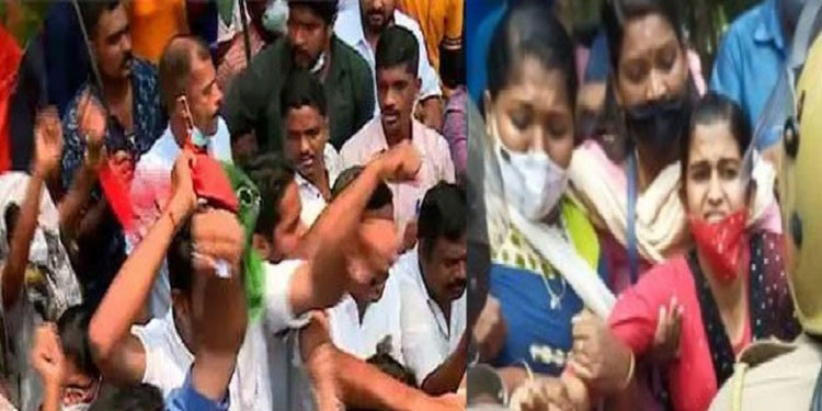 മാടപ്പള്ളിയിൽ ഹർത്താൽ സമാധാനപരം ; ചങ്ങനാശേരിയിൽ ഉന്തും തള്ളും