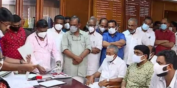 രാജ്യസഭാ തെരഞ്ഞടുപ്പ്: റഹീമും സന്തോഷ് കുമാറും പത്രിക സമർപ്പിച്ചു