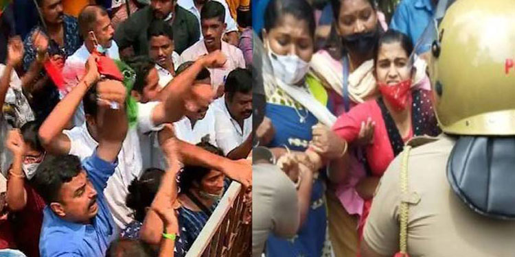 കോട്ടയം മാടപ്പള്ളിയിലെ സിൽവർലൈൻ സർവേക്കല്ല് പിഴുത് മാറ്റിയ നിലയിൽ