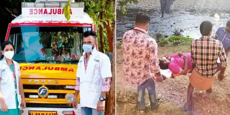 വീട്ടിൽ പ്രസവിച്ച യുവതിക്കും കുഞ്ഞിനും രക്ഷകരായി ആംബുലൻസ് ജീവനക്കാർ
