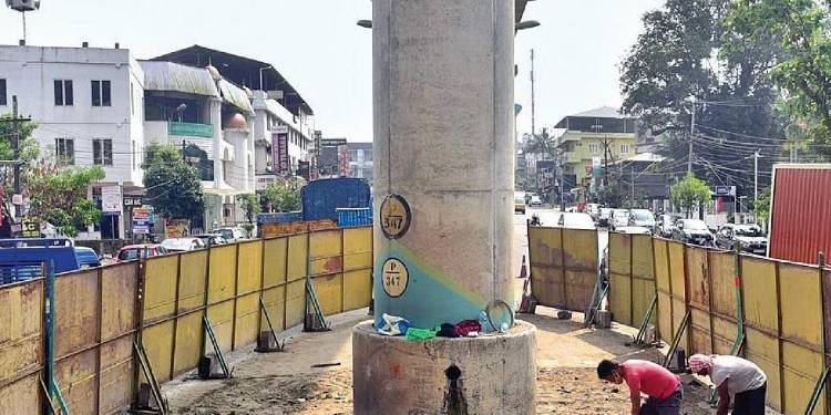 കൊച്ചി മെട്രോ തൂണിന്റെ ബലക്ഷയം പരിഹരിക്കാൻ നടപടി തുടങ്ങി