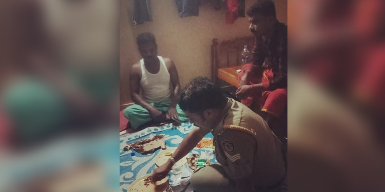 കൊലക്കേസ് പ്രതികൾക്കൊപ്പം മദ്യപാനം ; പോത്തൻകോട് പോലീസുകാരന് സസ്പെൻഷൻ