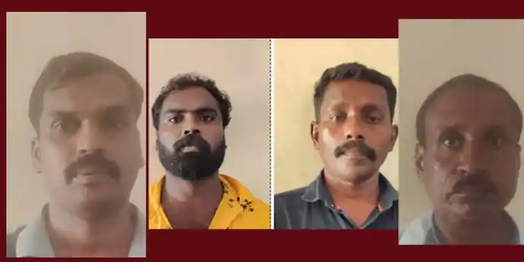ലോറി ഡ്രൈവറെ മർദ്ദിച്ച കേസിൽ നാല് പ്രതികളെ അറസ്റ്റ് ചെയ്തു