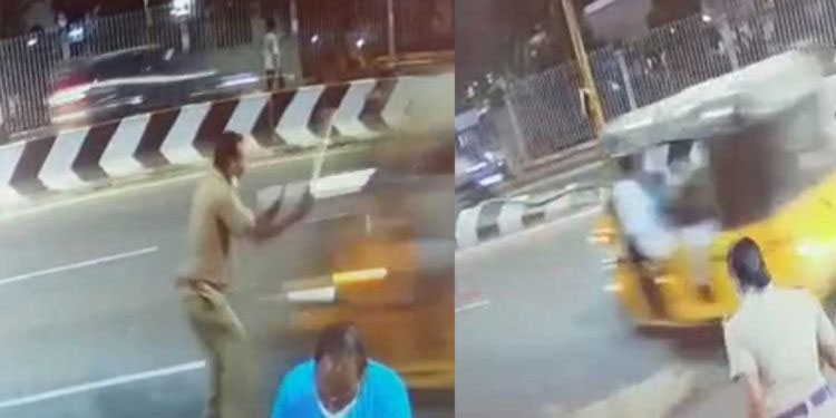 വാഹന പരിശോധനയ്ക്കിടെ എസ്ഐയെ ഓട്ടോ ഇടിപ്പിച്ചു കൊല്ലാന്‍ ശ്രമം