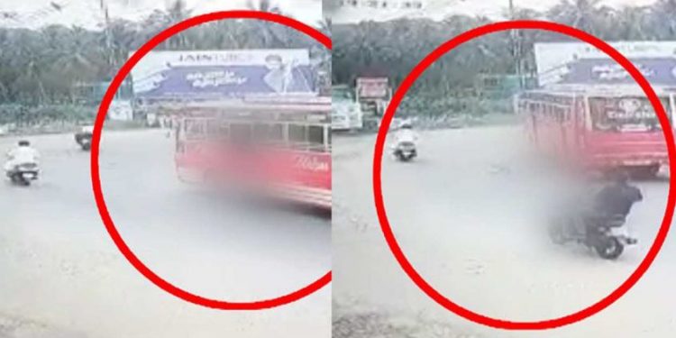 മണ്ണാര്‍ക്കാട് ബസില്‍നിന്ന് റോഡിലേക്ക് തെറിച്ചുവീണ് വിദ്യാര്‍ഥിനി