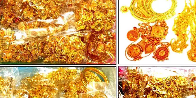 മൂന്ന് കോടിയുടെ 6.410 കിലോ സ്വർണാഭരണങ്ങൾ പിടികൂടി