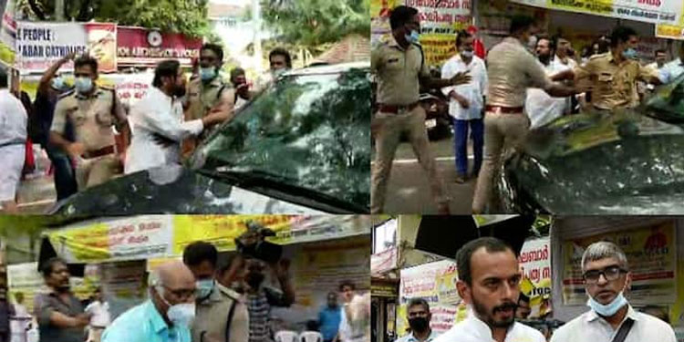 എകീകൃത ബലിയർപ്പണ രീതി നടപ്പാക്കണമെന്ന സിനഡ് നിർദേശം തള്ളി വൈദികർ :  അതിരൂപത ആസ്ഥാനത്തിന് മുന്നിൽ അടി