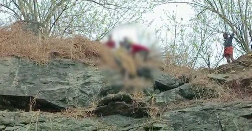 പാറപ്പുറത്ത് യുവാവിന്റെ ആത്മഹത്യാശ്രമം; രക്ഷിക്കുന്നതിനിടെ ആക്രമണം