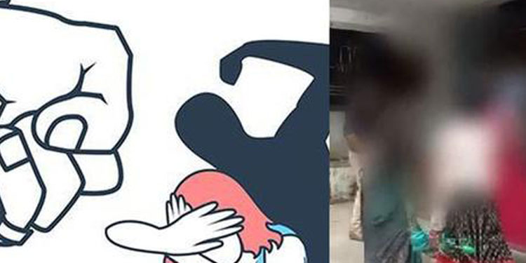 വള മോഷ്ടിച്ചെന്ന് ആരോപിച്ച് നടുറോഡില്‍ യുവതിക്ക് ക്രൂരമര്‍ദനം