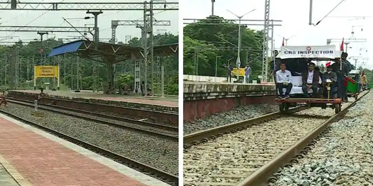 ഏറ്റുമാനൂർ-ചിങ്ങവനം ഇരട്ടപ്പാത ; ഇന്ന് വൈകീട്ട് ആദ്യ ട്രെയിൻ കടത്തിവിടും