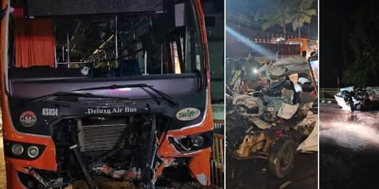 ചെങ്ങന്നൂരില്‍ കെഎസ്ആര്‍ടിസി സ്വിഫ്റ്റ് ബസും കാറും കൂട്ടിയിടിച്ച് രണ്ടുപേര്‍ മരിച്ചു