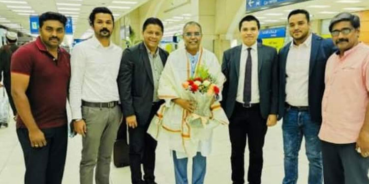 ഇന്ത്യൻ ഹജ്ജ് കമ്മിറ്റി ചെയർമാൻ എ.പി. അബ്‍ദുള്ളക്കുട്ടിക്ക്‌ ജിദ്ദയിൽ സ്വീകരണം