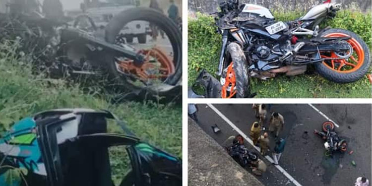 വിഴിഞ്ഞം ബൈപ്പാസിൽ മത്സരയോട്ടത്തിൽ ബൈക്കുകൾ ഇടിച്ച് രണ്ട് യുവാക്കൾ മരിച്ചു