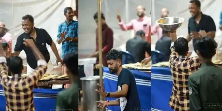 ‘ കൂടെ കളി പറഞ്ഞ് സൊറ പറഞ്ഞ് ഞങ്ങളും,  തരംഗമായി കല്യാണവീട്ടിലെ നൃത്തം