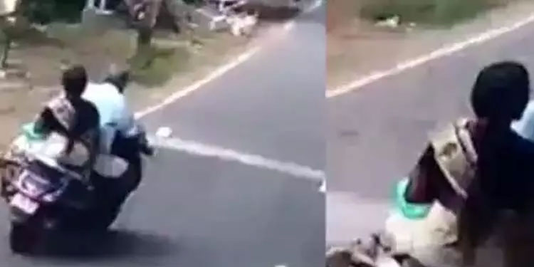 ബസിന് മുന്നില്‍ പെട്ടെന്ന് വെട്ടിത്തിരിച്ചു ; സ്കൂട്ടര്‍ യാത്രക്കാരനും ഉടമയായ മകൾക്കും 11,000 രൂപ പിഴ