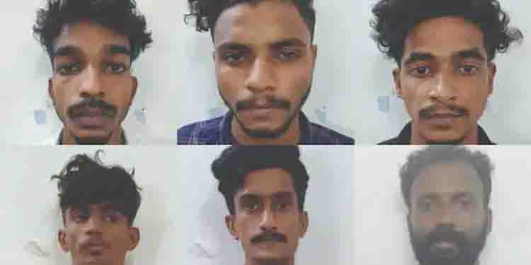 പൂട്ടിക്കിടന്ന വീടിനുള്ളിൽ നിന്ന് 17 പവനോളം സ്വർണാഭരണം കവർന്ന കേസിൽ ആറ് പേർ പിടിയിൽ