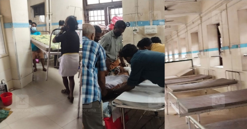 പിജി പരീക്ഷ ; കോഴിക്കോട് മെ‍ഡിക്കൽ കോളജിൽ രോഗികൾ 10 മണിക്കൂർ വരാന്തയിൽ