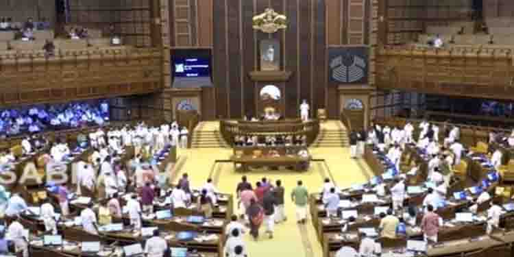 പ്രതിപക്ഷ പ്രതിഷേധം, സഭാ നടപടികള്‍ നിര്‍ത്തിവെച്ചു ; പ്രതിഷേധ ദൃശ്യങ്ങള്‍ കാണിക്കാതെ പിആര്‍ഡി