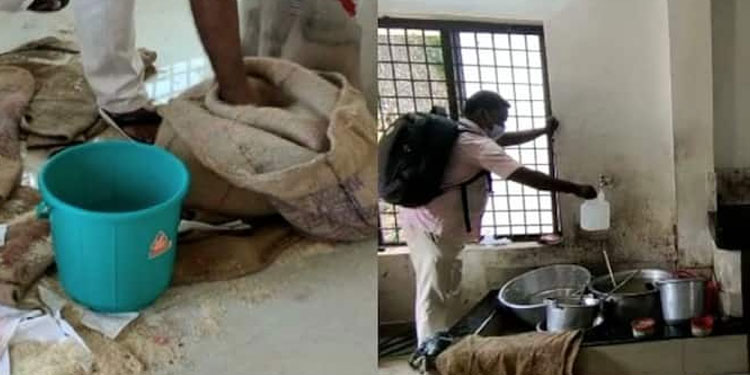 നെയ്യാറ്റിൻകര ഗേൾസ് ഹയർ സെക്കണ്ടറി സ്കൂളിൽ ഭക്ഷ്യവസ്തുക്കൾ സൂക്ഷിച്ചിരുന്നത് വൃത്തിഹീനമായ നിലയിൽ