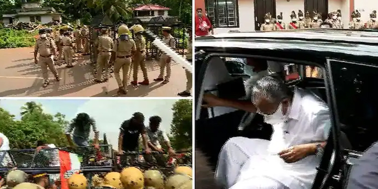 മുഖ്യമന്ത്രി സ്വന്തം നാട്ടിൽ, രാത്രി ഗസ്റ്റ് ഗൗസിൽ തങ്ങി ; കണ്ണൂരിലും പ്രതിഷേധിക്കാൻ പ്രതിപക്ഷം ; സുരക്ഷ കനക്കും