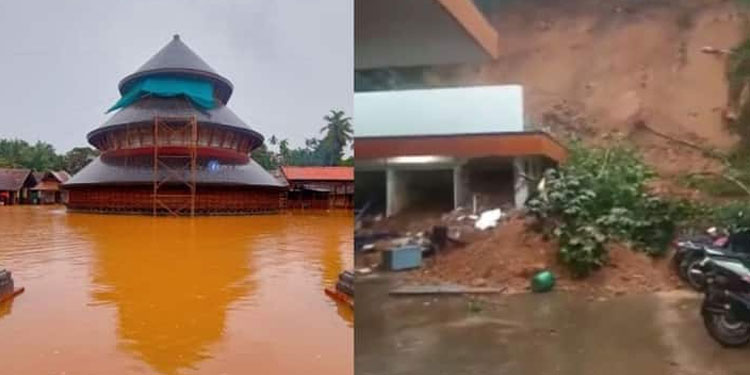 കാസര്‍കോട് ജില്ലയിൽ മഴ തുടരുന്നു , താഴ്ന്ന ഭാഗങ്ങളിൽ വെള്ളം കയറുന്നു