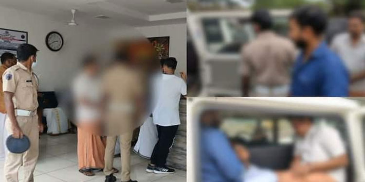 തൃശൂരിൽ യുവതിയെ കെട്ടിയിട്ട് ക്രൂര പീഡനം, സ്വകാര്യ ഭാഗത്ത് ബിയർ ബോട്ടിൽ കയറ്റി: ഭർത്താവും സുഹൃത്തും അറസ്റ്റിൽ