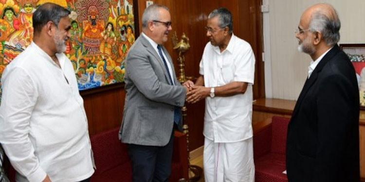 “ആരോഗ്യ മേഖലയിൽ ക്യൂബയ്‌ക്ക്‌ കേരളവുമായി സഹകരിക്കാനാകും’; ക്യൂബൻ‍ അംബാസഡര്‍ മുഖ്യമന്ത്രിയുമായി കൂടിക്കാഴ്‌ച നടത്തി
