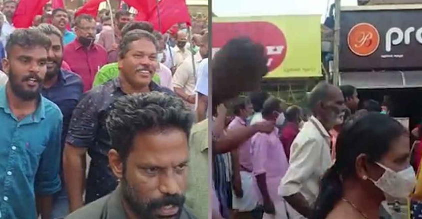 ‘തലവെട്ടി ചെങ്കൊടി നാട്ടും, വെറുതെ പറയില്ല’ ; വീണ്ടും പ്രകോപന മുദ്രാവാക്യം