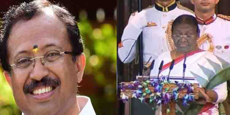 ദ്രൗപതി മുര്‍മുവിന്റെ സത്യപ്രതിജ്ഞ : ഇന്ത്യന്‍ ജനാധിപത്യത്തിന്റെ ശക്തി ലോകത്തെ ബോധ്യപ്പെടുത്തുന്ന നിമിഷമെന്ന് വി മുരളീധരന്‍