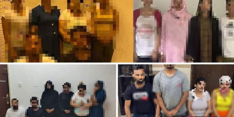 വേശ്യാവൃത്തിയിലേര്‍പ്പെട്ട 20 പ്രവാസികളെ പരിശോധനകളില്‍ പിടികൂടി