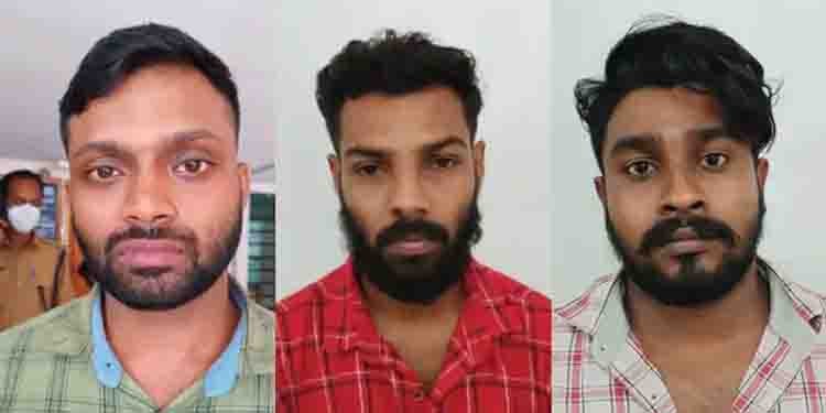 ധനകാര്യ സ്ഥാപപന ഉടമയെ ബൈക്കിടിച്ച് വീഴ്ത്തി, 20 പവനും 3.75 ലക്ഷം രൂപയും തട്ടിയെടുത്തു; 3 പേര് പിടിയില്