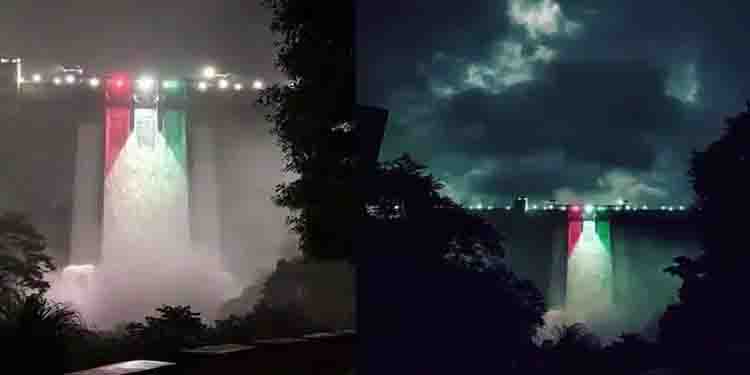 ത്രിവര്‍ണ്ണമായി ഇടുക്കി ചെറുതോണി ഡാം