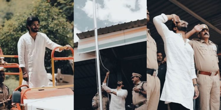 തെലങ്കാന പൊലീസിനൊപ്പം തുറന്ന ജീപ്പിൽ ദുൽഖറിന്റെ സ്വാതന്ത്ര്യദിനാഘോഷം