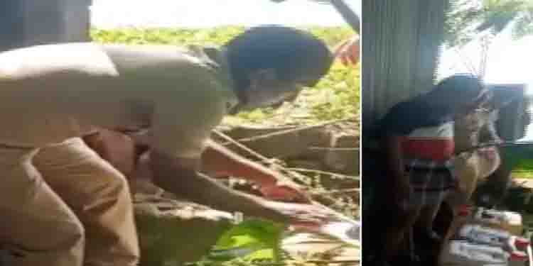 ചെളിയും വെള്ളക്കെട്ടും നിറഞ്ഞ പുഞ്ച താണ്ടി മിന്നല്‍ റെയ്ഡ്; വാറ്റുകേന്ദ്രം കണ്ടെത്തി
