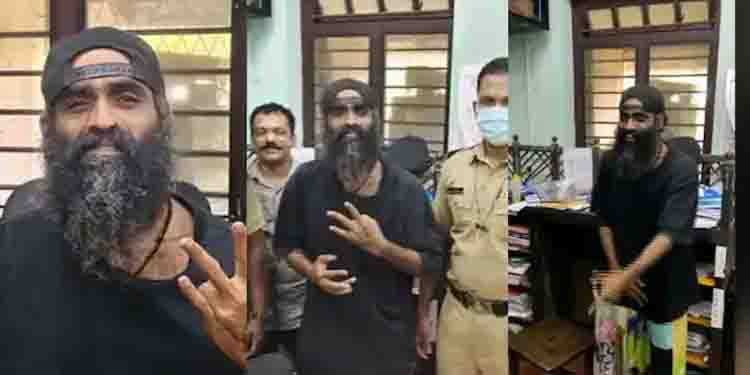 സാറേ കഞ്ചാവടിച്ചാല്‍ ഇങ്ങനെ ഗുണങ്ങളുണ്ട് ; എക്സൈസ് ഓഫീസിനുള്ളില്‍ പാട്ടുപാടി ക്ലാസെടുത്ത് വ്ളോഗര്‍