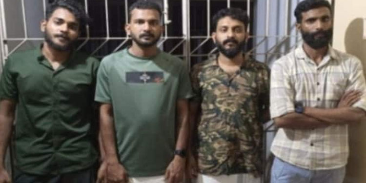 വട്ടോളിയിൽ കാറില്‍ മയക്കുമരുന്ന് കടത്തവേ നാല് യുവാക്കൾ പിടിയിൽ