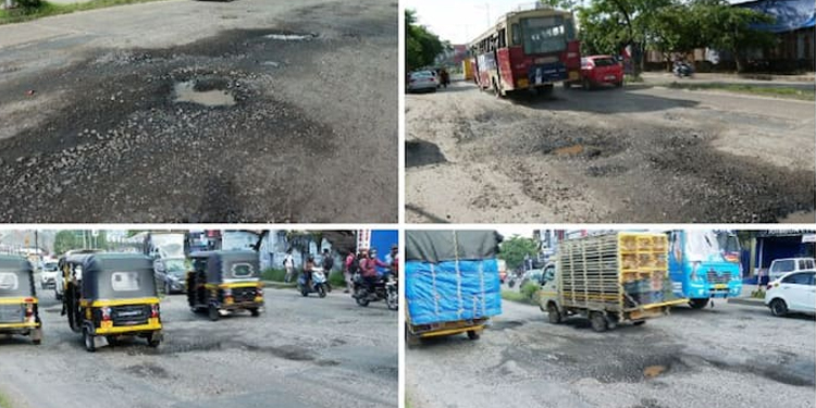 അറ്റകുറ്റപ്പണിക്ക് ആയുസ് ഒരു മാസം , തൃശ്ശൂർ ശക്തൻ നഗറിലെ റോഡുകൾ വീണ്ടും പൊട്ടിപ്പൊളിഞ്ഞു