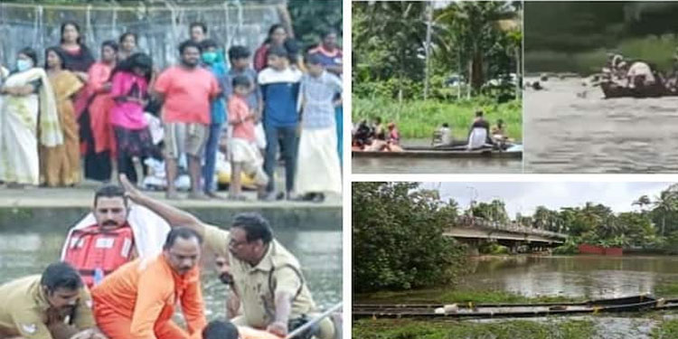 വള്ളംകളിക്കായി പോയ പള്ളിയോടം മറിഞ്ഞ് അപകടം: രണ്ട് പേരുടെ മൃതദേഹങ്ങള് കണ്ടെടുത്തു