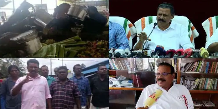 സംസ്ഥാന സെക്രട്ടറി തൊഴിലാളികൾക്കൊപ്പം, ജില്ലാ സെക്രട്ടറി മേയർക്കൊപ്പവും; ഓണസദ്യ വലിച്ചെറിഞ്ഞതിൽ രണ്ടഭിപ്രായം