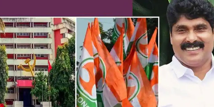 എകെജി സെന്ററിനെതിരെ പടക്കമേറ് ; ഭാരത് ജോഡോ യാത്ര തിരുവനന്തപുരത്ത്, ‘ദാ കെടക്കുന്നു പ്രതി: ടി സിദ്ദിഖ്